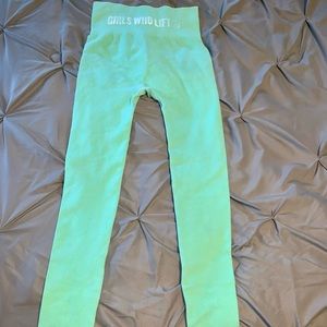 Girls Who Lift seamless leggings